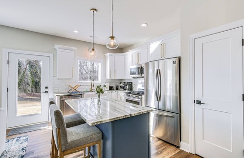 Greer House | Modern Greer Retreat: Walk to Historic Downtown!