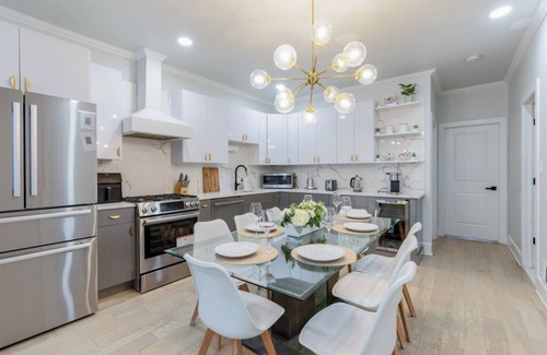 McGinley Square Condo | Modern Jersey City Getaway - Art & Family Fun!