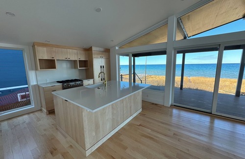 Harbor Springs Cottage | Modern Lake Michigan Private Beach Cottage