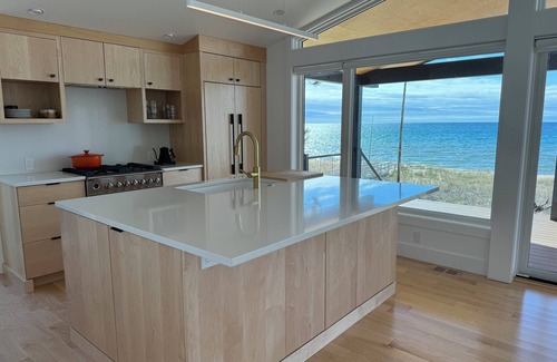Harbor Springs Cottage | Modern Lake Michigan Private Beach Cottage