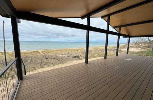 Harbor Springs Cottage | Modern Lake Michigan Private Beach Cottage