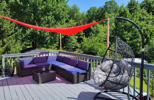 Stroudsburg House | Modern Luxury 3-bedroom Home with indoor Fireplace