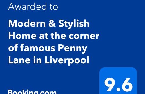 Liverpool House | Modern & Stylish Home at the corner of famous Penny Lane in Liverpool