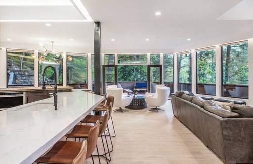 Sundance House | Modern Treehouse - Unique Contemporary Home Nestled in the Forest, Hot Tub, Fireplace, Game Room