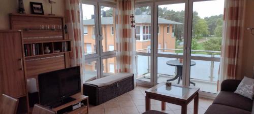 Ueckeritz Apartment | moderne 3-Raum Ferienwohnung Strandmöwe mit Panoramafenster