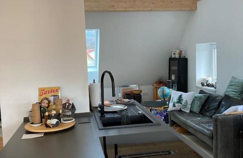 Ehrenstetten Apartment | Modernes Penthouse-Loft mit KONUSKarte für kostenfreien ÖPNV NUR diese Annonce BUCHEN!