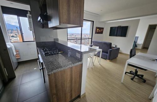 Usaquen Apartment | Moderno Apto 1HAB para 2 hasta 4 personas con Vista Panorámica en Usaquén, WiFi Rápido y Cocina Equipada