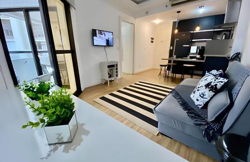 Boqueirao Apartment | Moderno e sofisticado frente a praia no Boqueirão