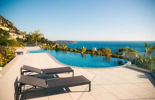 Roquebrune-Cap-Martin Apartment | Monaco - Terrasse vue mer - Piscine - Parking - DR