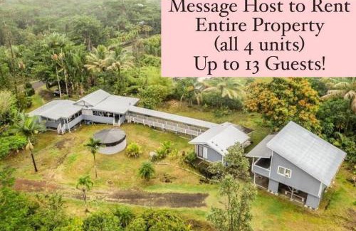 Keaau Apartment | Monstera Bungalow, Spacious, King Bed, Big Kitchen