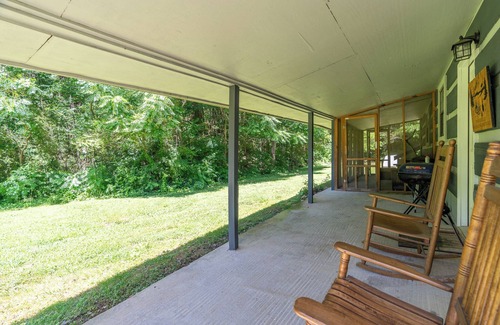 Newport Cabin | Moonshine Cabin with a nice yard on the creek in the shadows of the Smokies