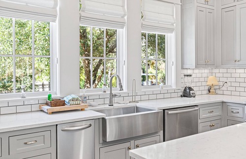 Forest District House | Morning Star — Coastal luxury w/plunge pool, golf cart, & carriage house