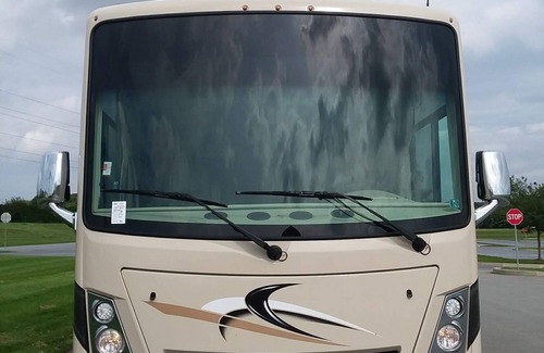 Hummelstown House | Motor coach, at Hershey camping resort.