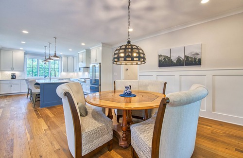 Mill Spring House | Mountain & lake-view luxury home with hot tub, deck, & pergola - dog-friendly