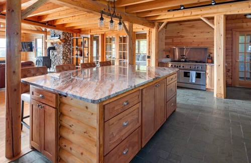Morrisville House | Mountain Majesty: Timber Lodge with Stunning Views