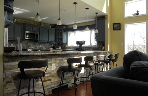 Lambertville House | Mountain side house with game room, hot tub, firepit 1 mile from Lambertville