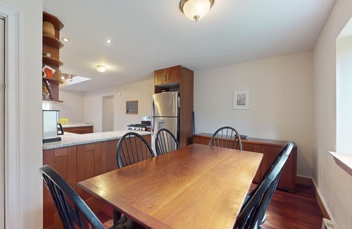Morrisville House | Mountain view house w/two fireplaces, BBQ, w/d, jacuzzi, wifi, a/c