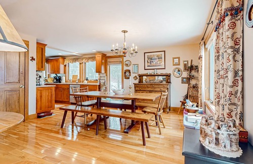Bromley Mountain House | Mountain-view townhome with seasonal pool, ski shuttle, & private deck