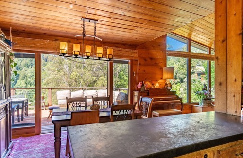 Mill Valley House | Muir Woods Waterfall Retreat: Mt Tam views, near SF, outdoor bath, pet friendly!
