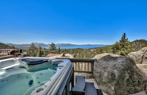 Tahoe Village House | MV55 Lakeview townhome on the Ridge with Hot tub