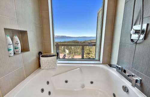 Tahoe Village House | MV55 Lakeview townhome on the Ridge with Hot tub