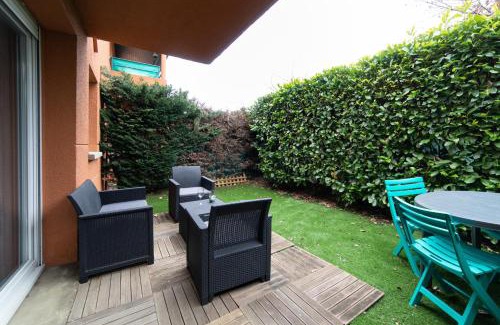 Blagnac Apartment | My Cozy Flat Blagnac - T2 - Free Parking - Terrasse - Jardin