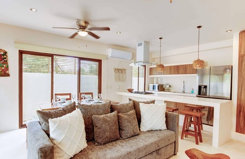 Costa Apartment | Nature-chic w/Private Zen Patio & 2 Cenotes Onsite