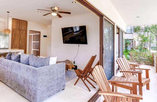 Costa Apartment | Nature-chic w/Private Zen Patio & 2 Cenotes Onsite