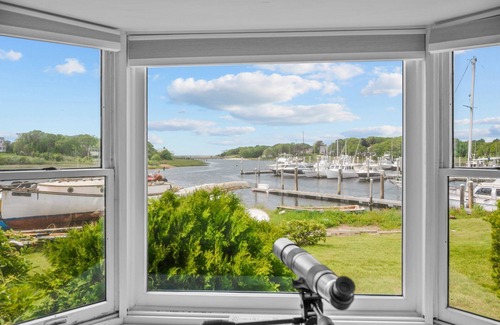 Harwich Port House | Nautical retreat with water views, inground heated pool, and private beach access
