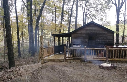 McArthur Cabin | Near Caves; Hot Tub; WiFi; Deck, Grill, Fire Pit, Pets OK, Wooded, Satellite TV