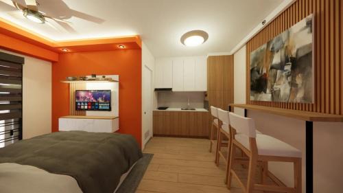 San Dionisio Apartment | Near Manila Airport, MAILZ HOMEZ COZY Hotel Style Studio Condo, Avida Towers Sucat, Full Kitchen, Swimming Pool, WIFI, 5G