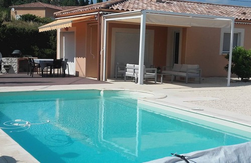 Lagorce Villa | Near Vallon: Villa with private swimming pool and pétanque court