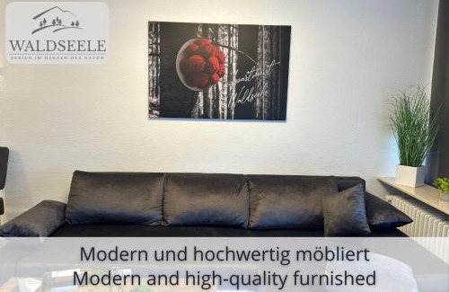 Schonach im Schwarzwald Apartment | NEU Exklusives Apartment Waldseele mit Indoor-Pool, Sauna, top Lage und Ausblick in die Natur, Hunde willkommen