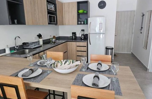Tambor Apartment | New 2 Br + Patio Condo, steps to private beach
