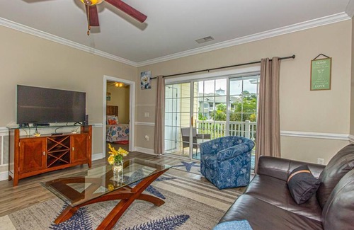 Central Myrtle Beach Apartment | NEW 2BR 2BA Beachy Golf Villa Near Beach