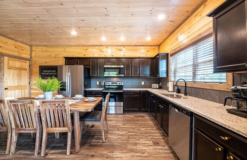 Sevierville Cabin | New Cabin Near Dollywood w/Hot Tub, Yard Games, Fire Pit, Arcades!
