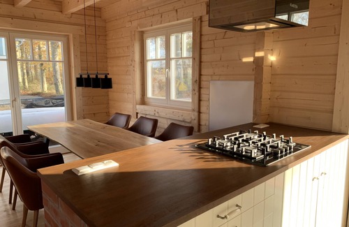 Klausdorf House | NEW - Fantastic eco holiday home with a view of the Baltic Sea on the Kubitzer Bodden