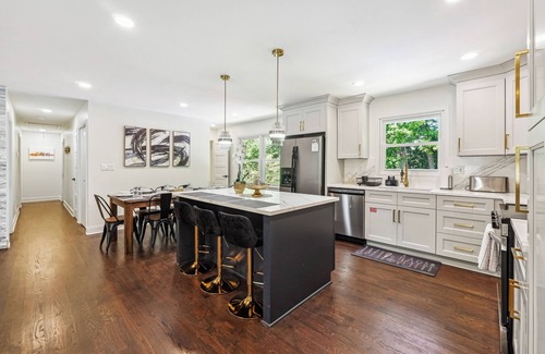 Candler-McAfee House | NEW! Fun&Stylish Home near ATL w/Foosball,AirHockey,Games,BBQ,HotTub,SUMMER:Pool