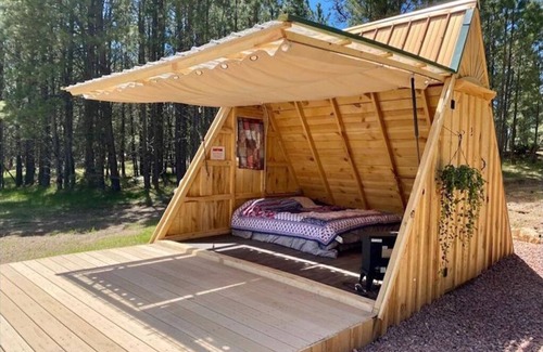 Custer Cabin | NEW! Glamping A-Frames, Stargazer 1 at Dakota Dream
