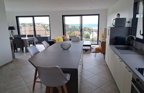 Mesnil-Val-Plage House | New house, 6 people, Sea view, Criel sur mer