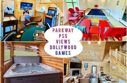Pigeon Forge Villa | New! Indoor Pool/PS 5/Hot tub/Parkway