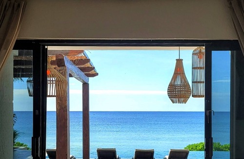 Akumal House | New Infinity Pool on Sandy Beachfront Boho-Chic Villa