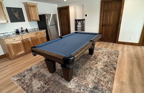 New Lisbon House | New Lakefront Escape, fall campfires, Game Room
