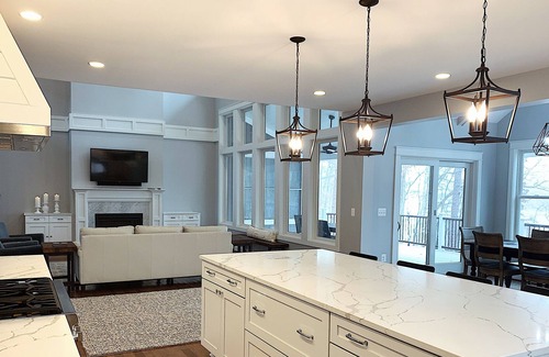 Bumpass House | New Lakefront Lake Anna Home; Sleeps 19 in Beds; Two-Slip Boat Dock