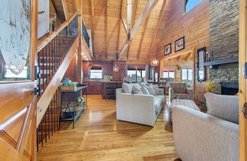 Dahlonega House | NEW listing! 3 bedrooms,game room,gorgeous mountain view-close to everything!