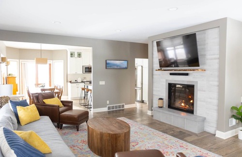Elkhart Lake House | NEW! Luxury Rental - Parker House. Private Beach Access & Walkable to Downtown