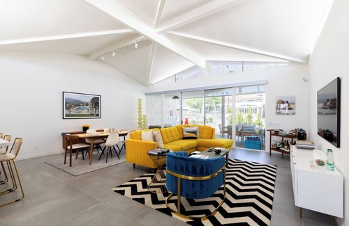 Indian Canyon Condo | NEW! Mid-Century Canyon View Estates! 30-day Minimum