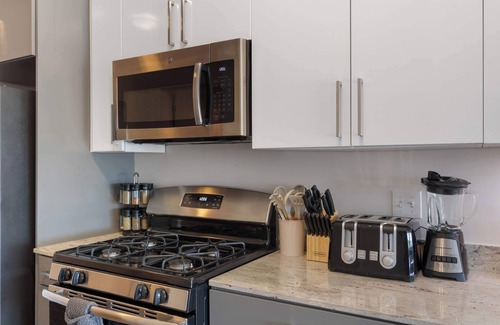 Palmer Square Apartment | New & Modern 1BR: Lux City Escape