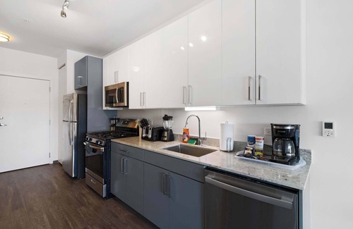 Palmer Square Apartment | New & Modern 1BR: Lux City Escape
