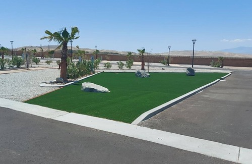 Desert Hot Springs RV Rental | New Modern RV Resort with Mountain Views Site 61